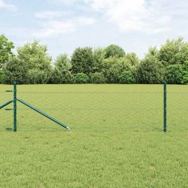 Hexagon Fence Green 0.5x50 m Steel