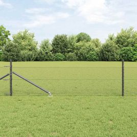 Hexagon Fence Grey 0.4x50 m Steel