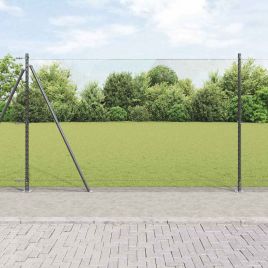 Hexagon Fence Grey 1.6x50 m Steel