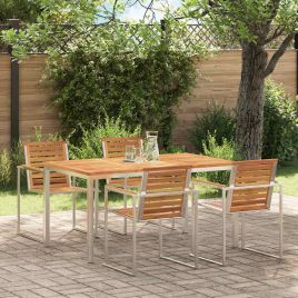 FAIFORD DiningTable 150x90x75 cm Acacia Wooden - Brown