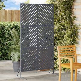 Privacy Screen in Anthracite, 100x50x180 cm, Steel