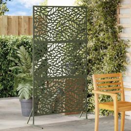 Olive Green Privacy Screen 100x50x180 cm Steel