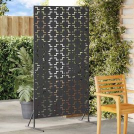 Privacy Screen Black 100x50x180 cm Steel