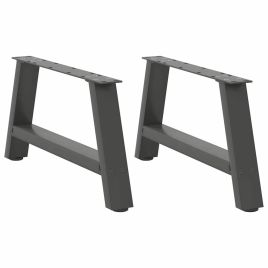 Coffee Table Legs A-Shaped 2 pcs Anthracite 70x(30-31) cm Steel