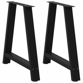 Coffee Table Legs A-Shaped 2 pcs Black 80x(72-73) cm Steel