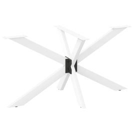 TILUX Dining Table Leg Spider Shape 150x78x(72-73) cm Steel - White