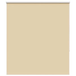 Roller Blind Blackout Beige 130x130 cm Fabric Width 126.6 cm Polyester