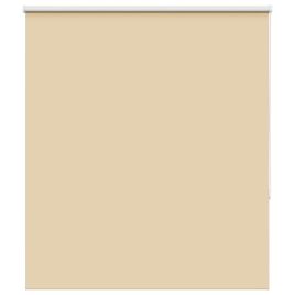 Roller Blind Blackout Beige 140x130 cm Fabric Width 136.6 cm Polyester