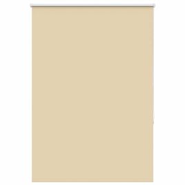 Roller Blind Blackout Beige 100x150 cm Fabric Width 95.7 cm Polyester