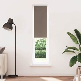 Roller Blind Blackout Coffee 40x210 cm Fabric Width 35.7 cm Polyester
