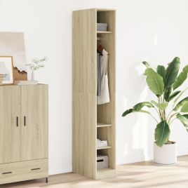 Wardrobe Sonoma Oak 30x50x200 cm Engineered Wood - vid-3307686