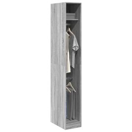 Wardrobe Grey Sonoma 30x50x200 cm Engineered Wood - vid-3307779