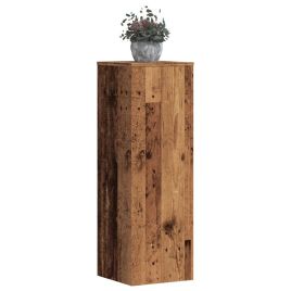 OROAK Plant Stands 2 pcs 33x33x100 cm Wooden - Old Wood