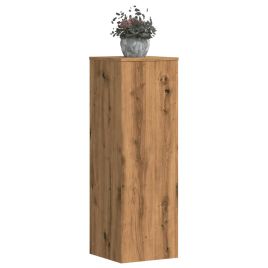 OROAK Plant Stands 2 pcs Artisian 33x33x100 cm Wooden - Oak