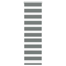 Zebra Blind Dark Grey 45x100 cm Fabric Width 40.9 cm Polyester