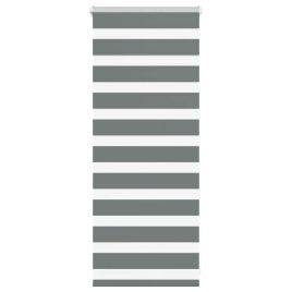 Zebra Blind Dark Grey 55x100 cm Fabric Width 50.9 cm Polyester