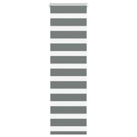 Zebra Blind Dark Grey 40x150 cm Fabric Width 35.9 cm Polyester