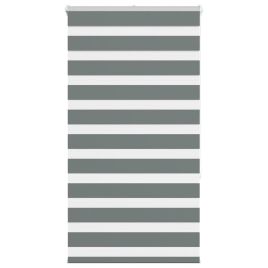 Zebra Blind Dark Grey 80x150 cm Fabric Width 75.9 cm Polyester