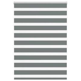 Zebra Blind Dark Grey 110x150 cm Fabric Width 105.9 cm Polyester