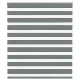 Zebra Blind Dark Grey 120x150 cm Fabric Width 115.9 cm Polyester