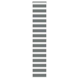 Zebra Blind Dark Grey 40x200 cm Fabric Width 35.9 cm Polyester