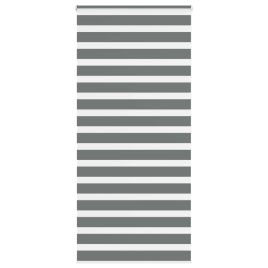 Zebra Blind Dark Grey 95x200 cm Fabric Width 90.9 cm Polyester