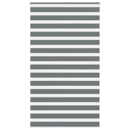 Zebra Blind Dark Grey 130x200 cm Fabric Width 125.9 cm Polyester