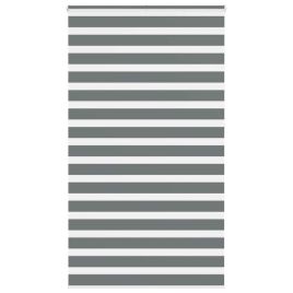 Zebra Blind Dark Grey 135x230 cm Fabric Width 130.9 cm Polyester