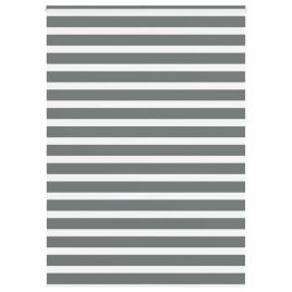 Zebra Blind Dark Grey 155x230 cm Fabric Width 150.9 cm Polyester
