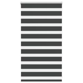 Zebra Blind Black 75x100 cm Fabric Width 70.9 cm Polyester
