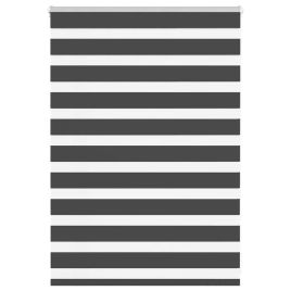 Zebra Blind Black 105x100 cm Fabric Width 100.9 cm Polyester