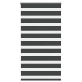 Zebra Blind Black 75x150 cm Fabric Width 70.9 cm Polyester