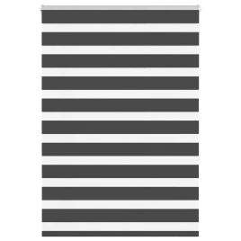Zebra Blind Black 115x150 cm Fabric Width 110.9 cm Polyester