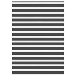 Zebra Blind Black 155x200 cm Fabric Width 150.9 cm Polyester