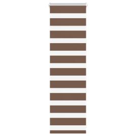 Zebra Blind Brown 50x100 cm Fabric Width 45.9 cm Polyester
