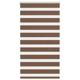 Zebra Blind Brown 80x100 cm Fabric Width 75.9 cm Polyester