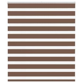 Zebra Blind Brown 135x100 cm Fabric Width 130.9 cm Polyester
