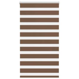 Zebra Blind Brown 80x150 cm Fabric Width 75.9 cm Polyester