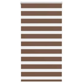 Zebra Blind Brown 90x150 cm Fabric Width 85.9 cm Polyester