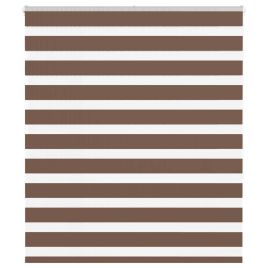 Zebra Blind Brown 120x150 cm Fabric Width 115.9 cm Polyester