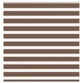 Zebra Blind Brown 140x150 cm Fabric Width 135.9 cm Polyester