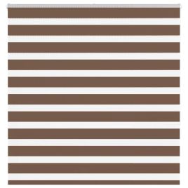 Zebra Blind Brown 145x150 cm Fabric Width 140.9 cm Polyester