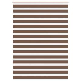 Zebra Blind Brown 165x200 cm Fabric Width 160.9 cm Polyester