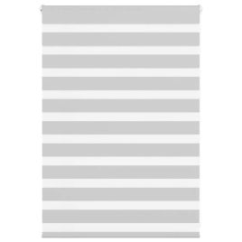 Zebra Blind Light Grey 105x100 cm Fabric Width 100.9 cm Polyester