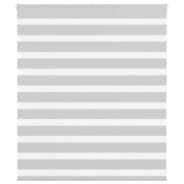 Zebra Blind Light Grey 130x100 cm Fabric Width 125.9 cm Polyester