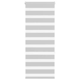Zebra Blind Light Grey 55x150 cm Fabric Width 50.9 cm Polyester