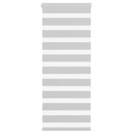Zebra Blind Light Grey 65x150 cm Fabric Width 60.9 cm Polyester