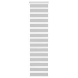 Zebra Blind Light Grey 65x200 cm Fabric Width 60.9 cm Polyester