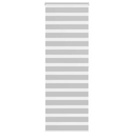 Zebra Blind Light Grey 80x200 cm Fabric Width 75.9 cm Polyester