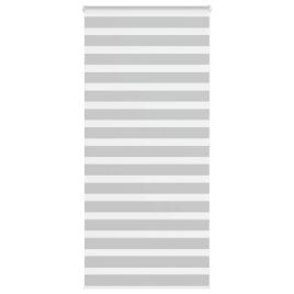 Zebra Blind Light Grey 110x200 cm Fabric Width 105.9 cm Polyester